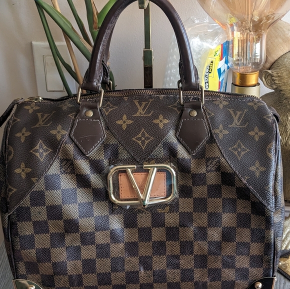 Louis Vuitton Damiere Ebene Speedy 30 Customized